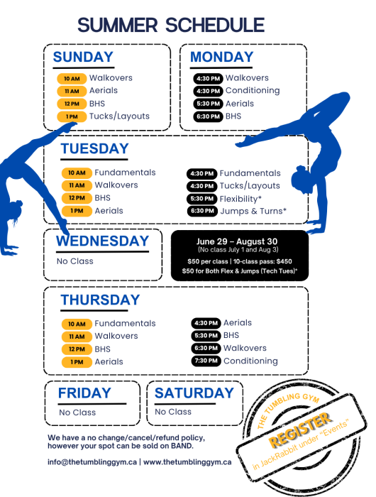 Summer Intensive Reminder